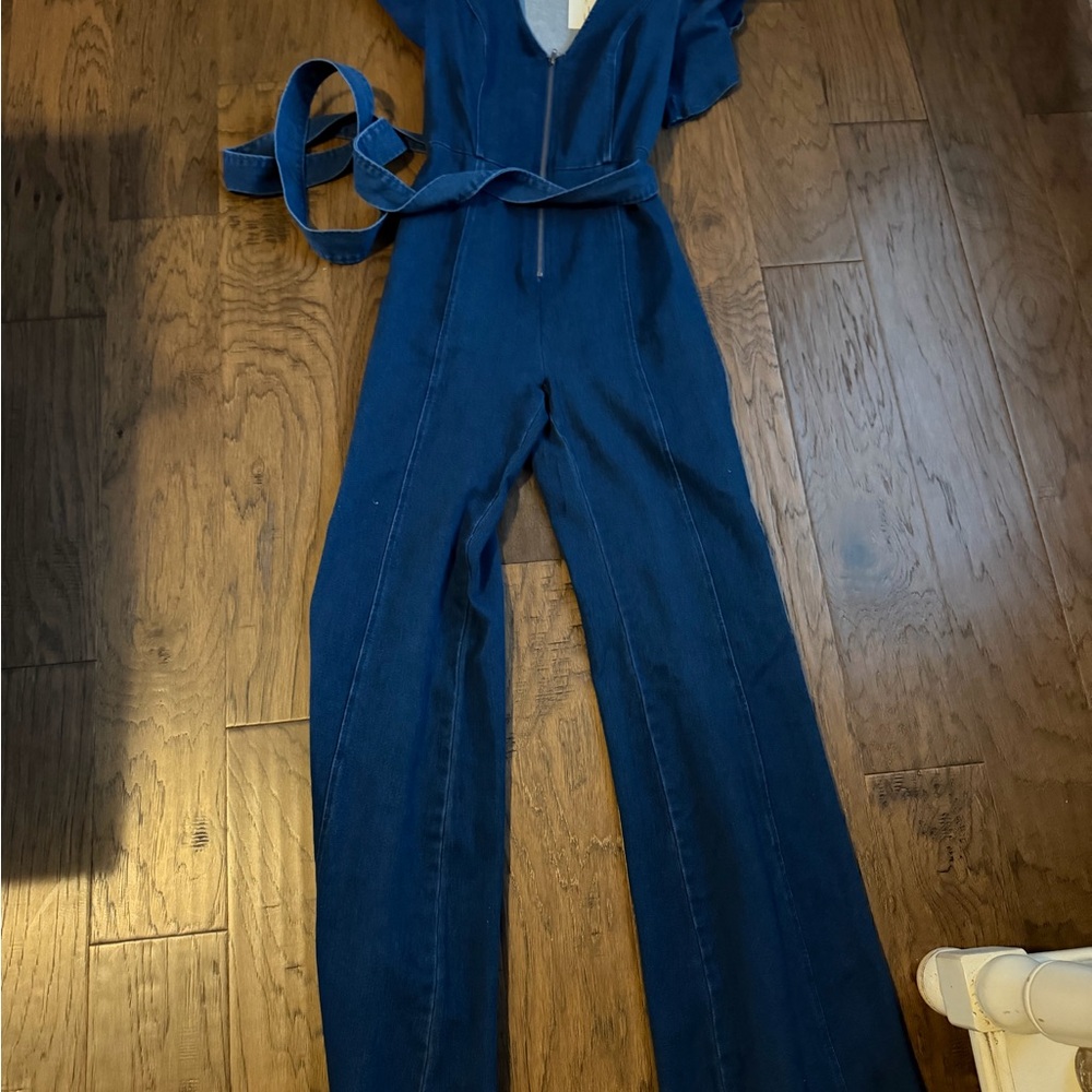 Wide Leg Denim Pants